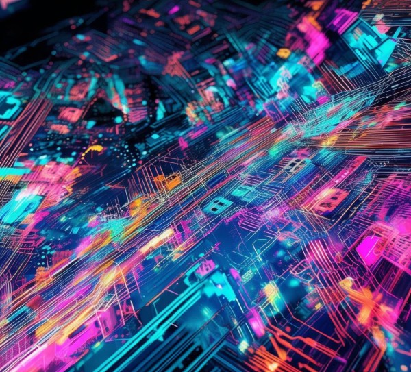 电子科技动态背景图片，科技感与艺术性的视觉融合